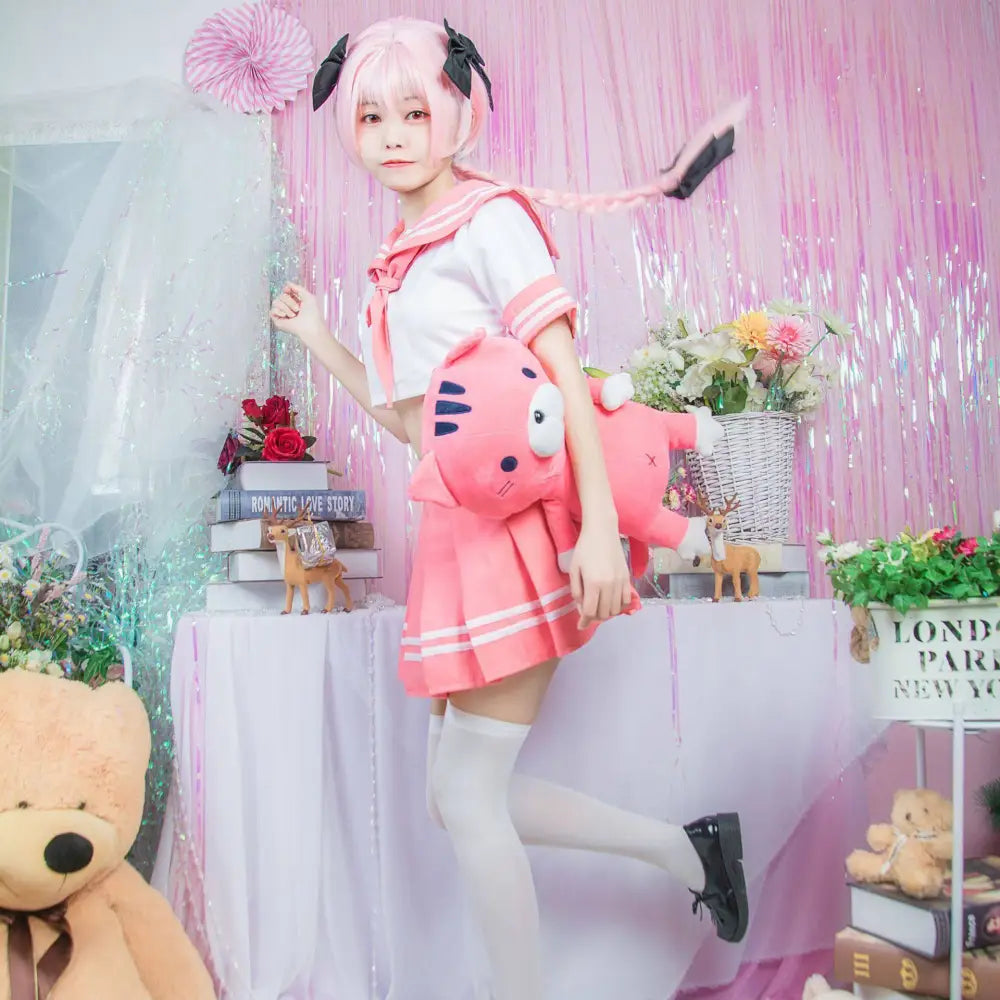 Pink and White Sailor Suit Cosplay Costume FGO