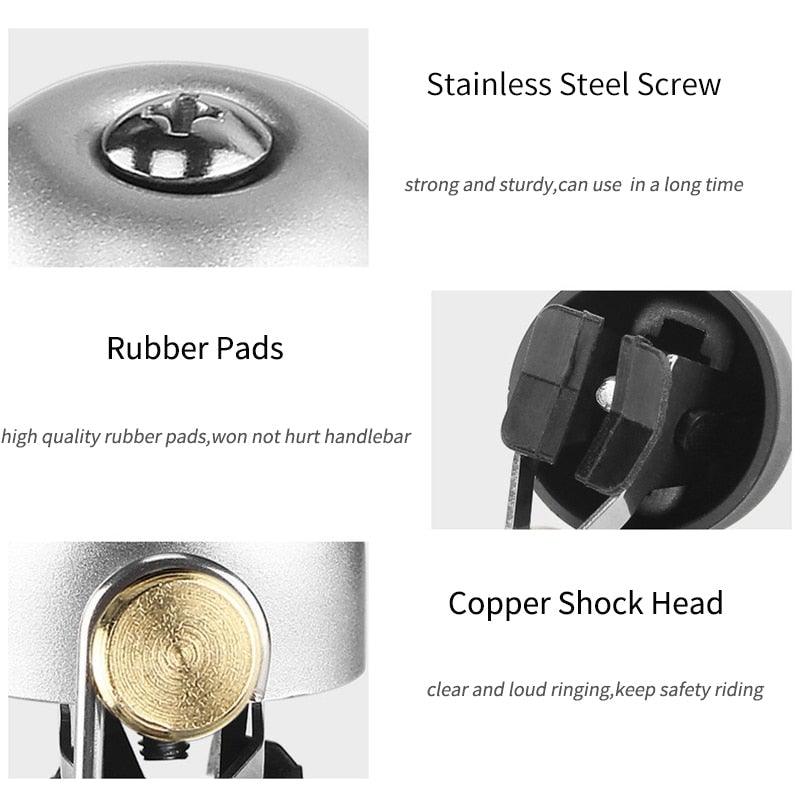 Retro Bicycle Bell Stainless Steel Bike Ringer Road Bike Horn Handlebar Bicycle Ring Loud Sound Cycling Bell Alarm Accessory Bike Bell Classic Bicycle Bell For Bike Vintage Ring Bell With Loud Sound Bells For Road Mountain Bike Handlebars Adults
