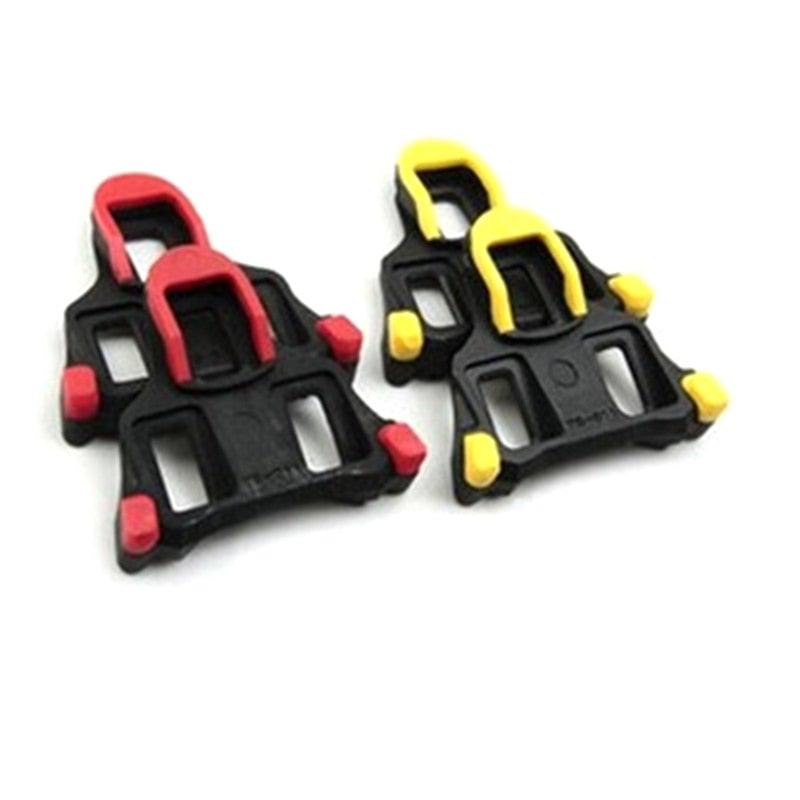 Road Bike Cycling Shoe Pedal Cleats Bicycle Accessories Road Bike Cleats For Cleats- Indoor Outdoor Spin Cycling Pedals Cleat & Bicycle Clips Set