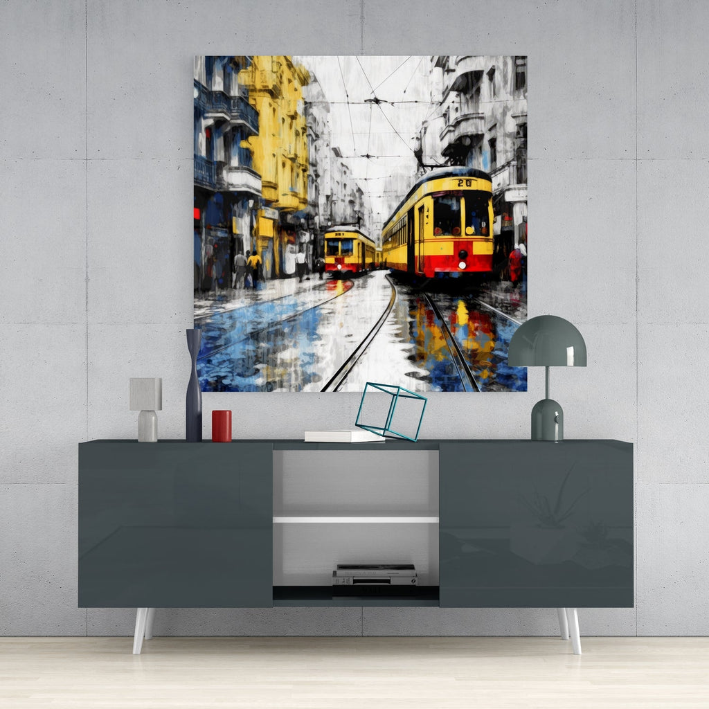 Istiklal Street Glass Wall Art