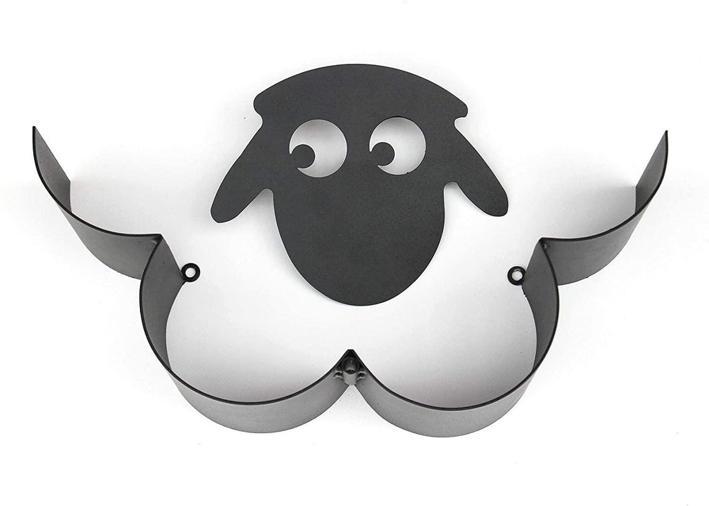 Sheep Toilet Paper Roll Holder Bathroom Wall Mounted Loo Rolls Storage Metal Rack Mount Hold Up 7 Rolls Novelty Animal Decorative Toilet Paper Holders Tissue Paper Storage Stand Wall Mount Iron Tissue Basket Sheep Art Decoration Bathroom House Office