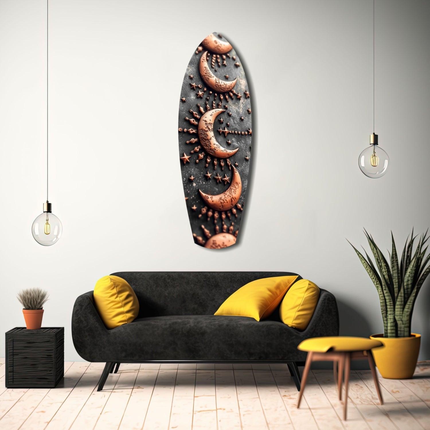Lunar Order Glass Wall Art