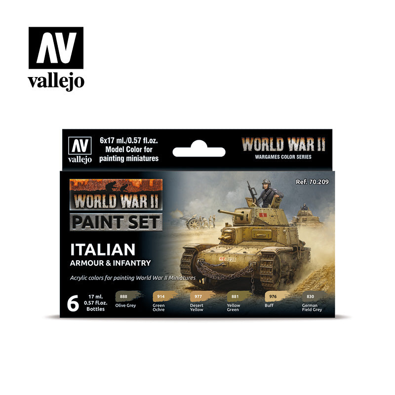 Model Color: WWII Paint Set - Italian Armour & Infantry