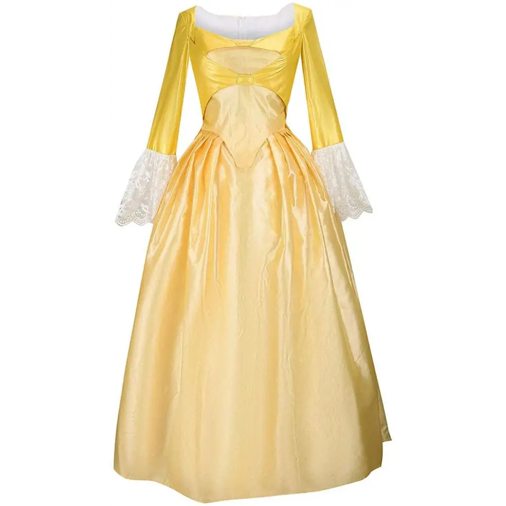 Yellow Victorian Palace Dress Stage Performance Costume
