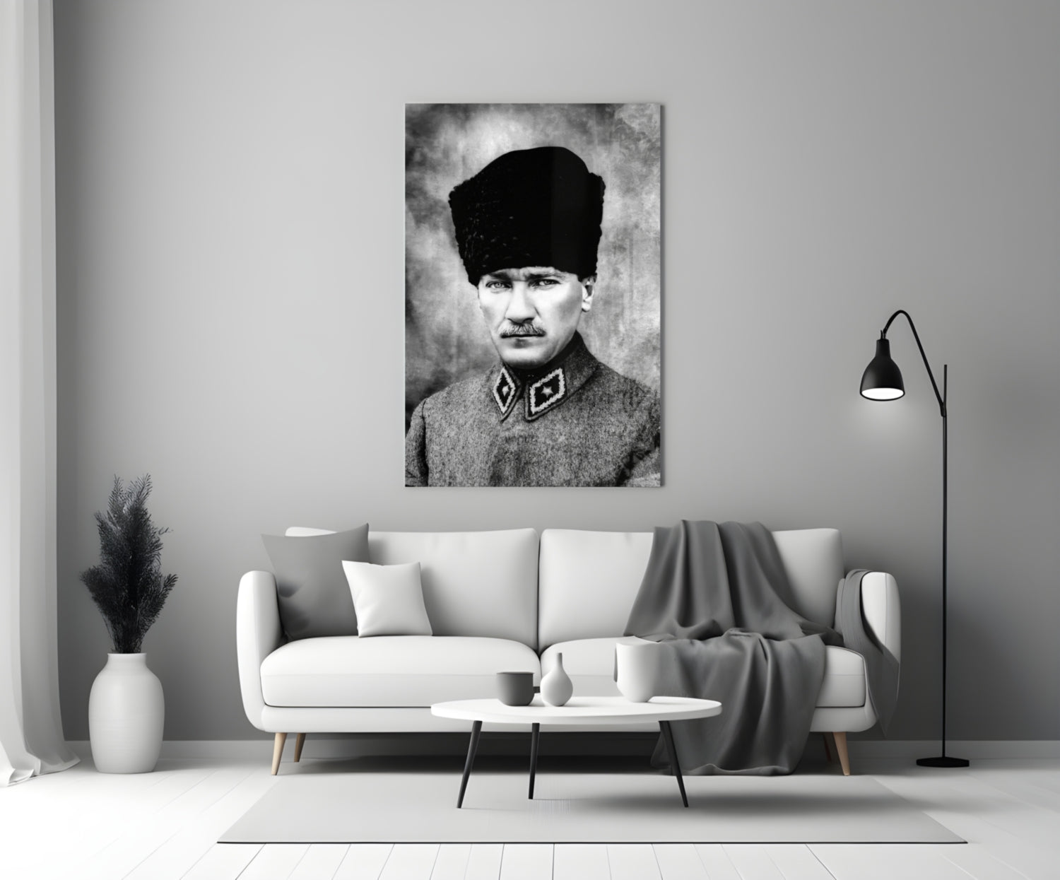 Ataturk  Glass Wall Art