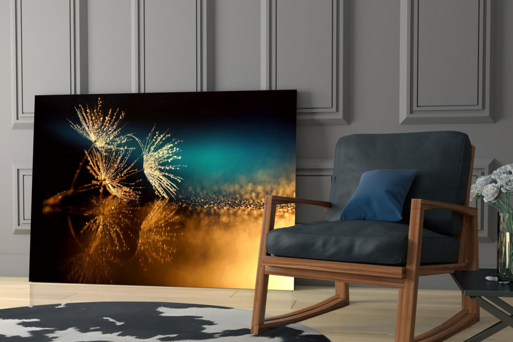 Gold Dust Glass Wall Art