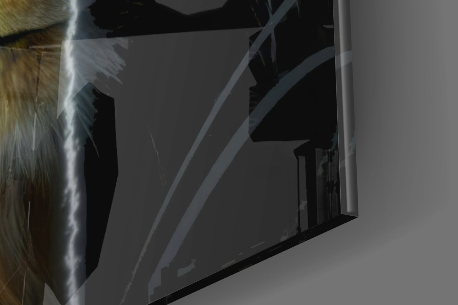Lion Glass Wall Art