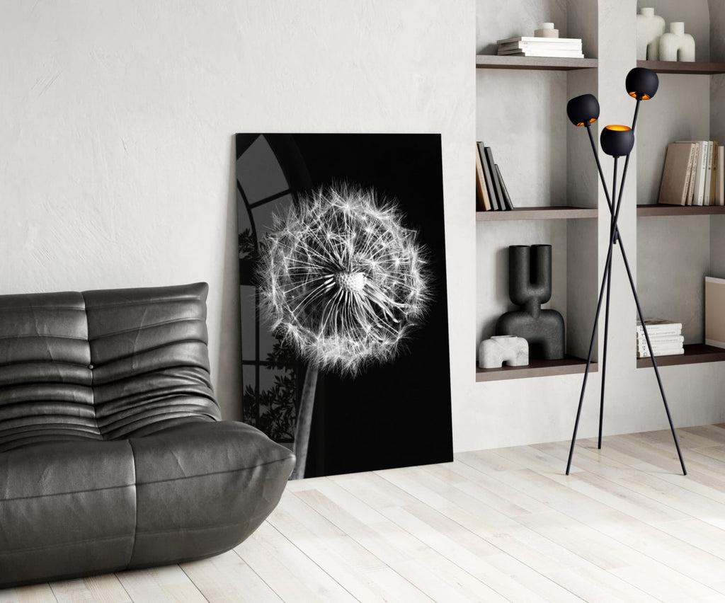 Dandelion Glass Wall Art