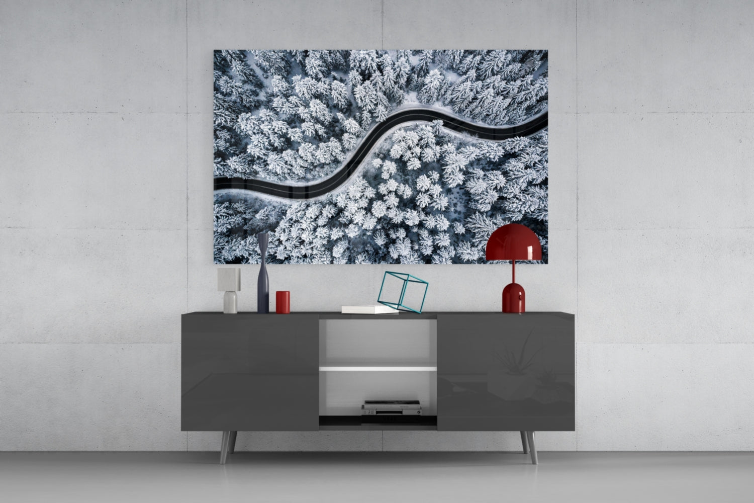 Forest Landscape Glass Wall Art