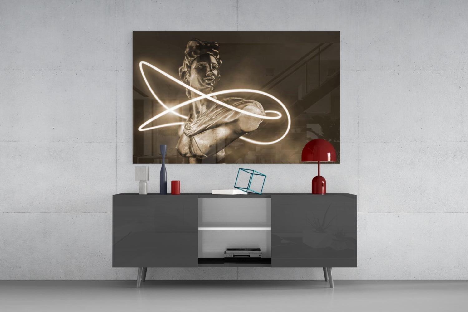 Abstract Art Glass Wall Art