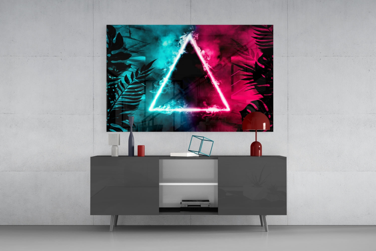 Abstract Art Glass Wall Art