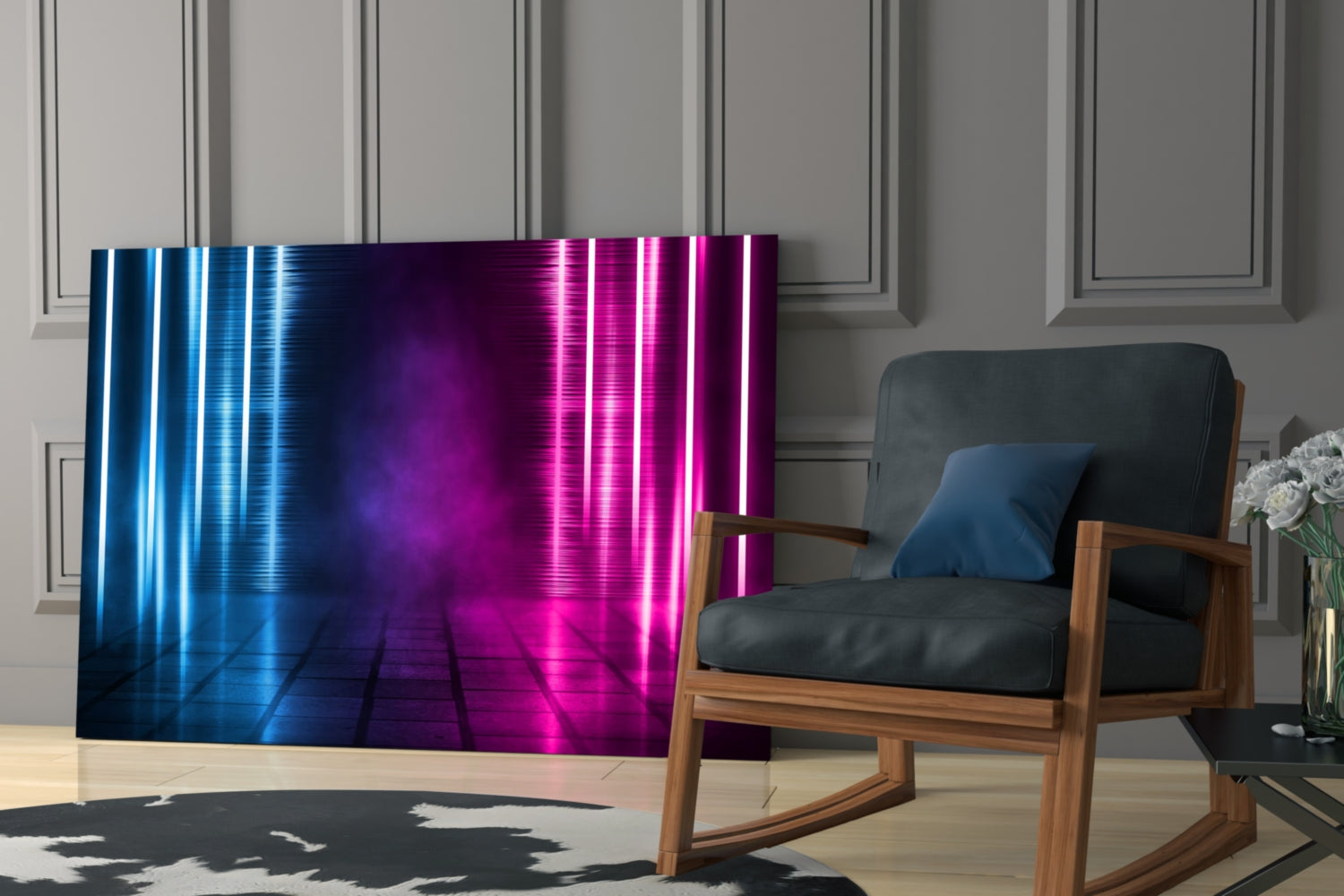 Abstract Art Glass Wall Art
