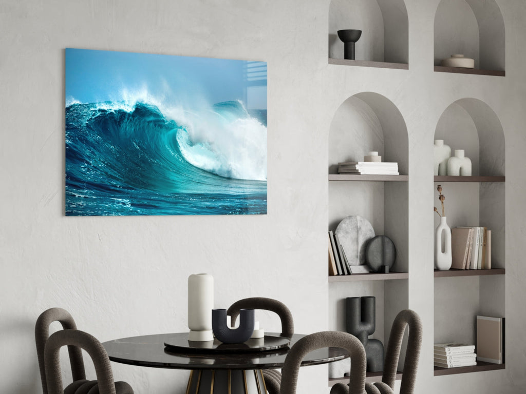 Waves Glass Wall Art
