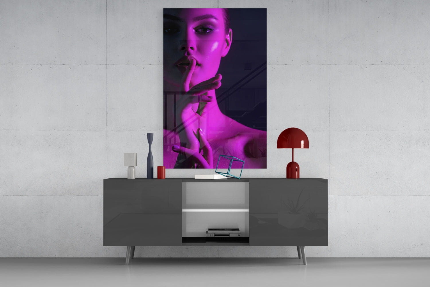 Woman Glass Wall Art