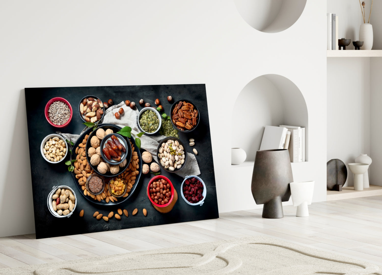 Nuts Glass Wall Art