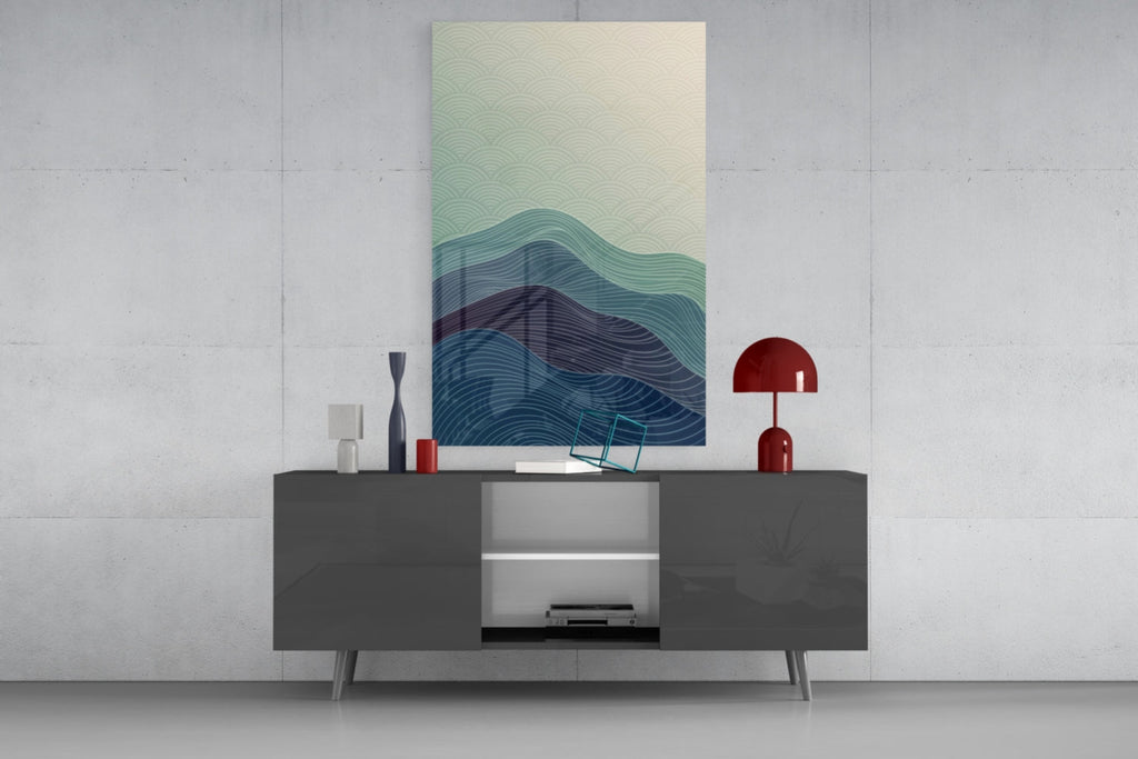 Abstract Art Glass Wall Art