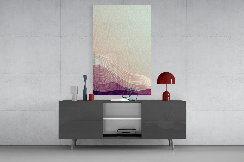 Abstract Art Glass Wall Art