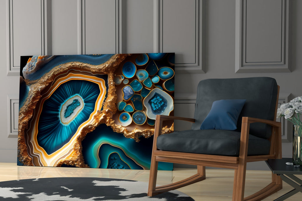 Abstract Art Glass Wall Art