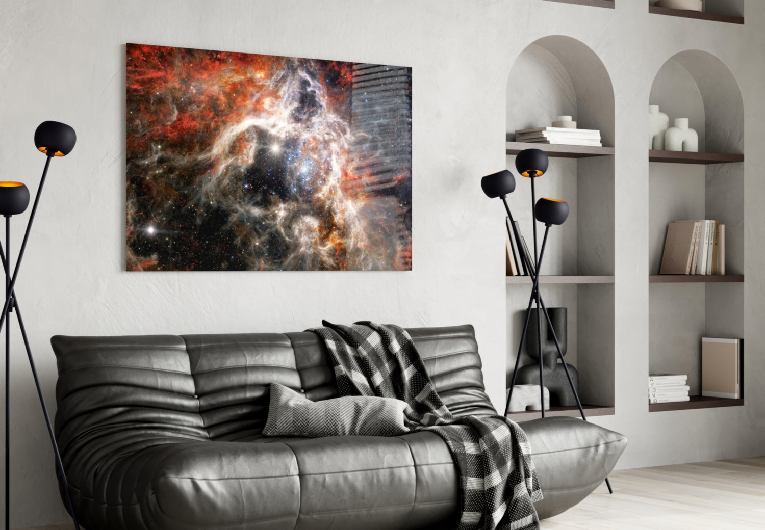 World Of The Galaxy Glass Wall Art