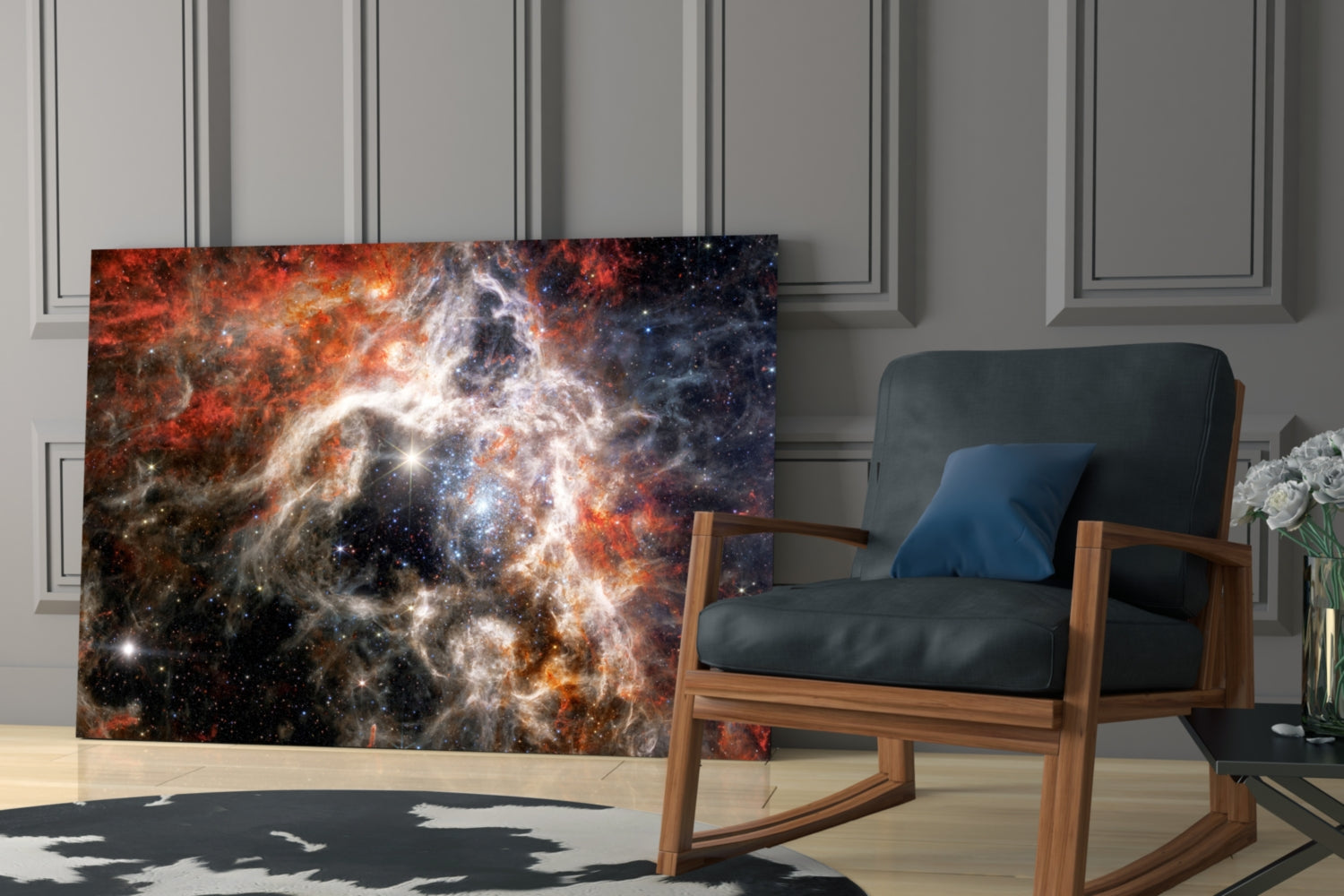 World Of The Galaxy Glass Wall Art