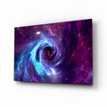 Space Helix Glass Wall Art