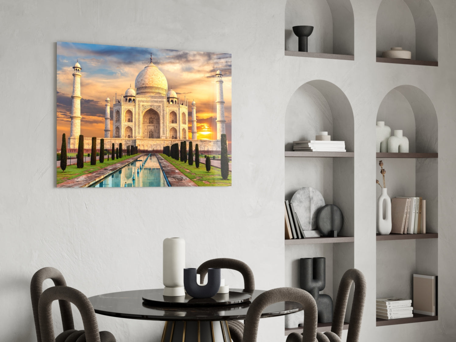 Taj Mahal Glass Wall Art