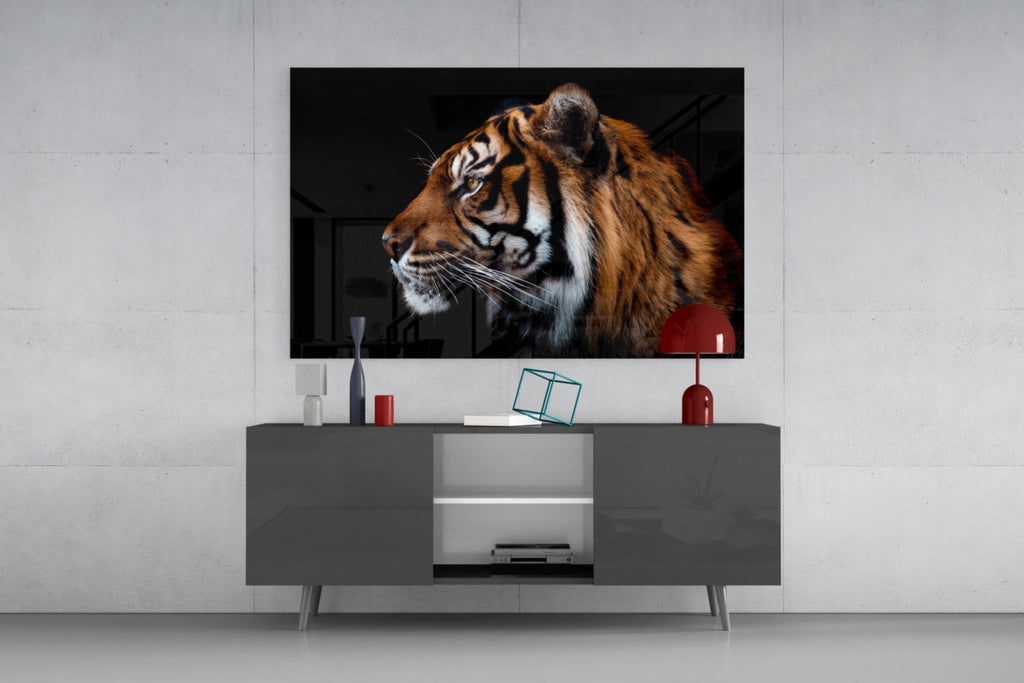 Tiger Glass Wall Art