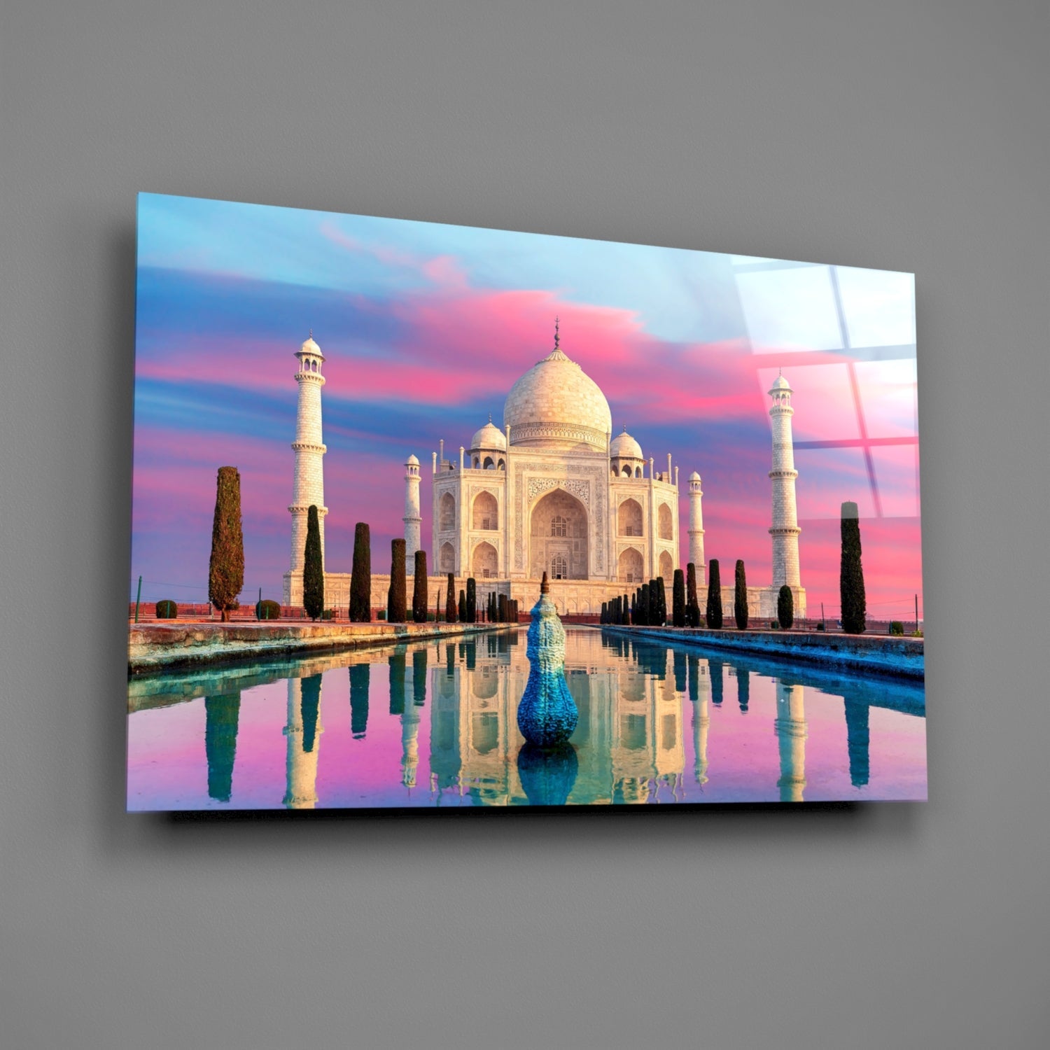 Taj Mahal Glass Wall Art