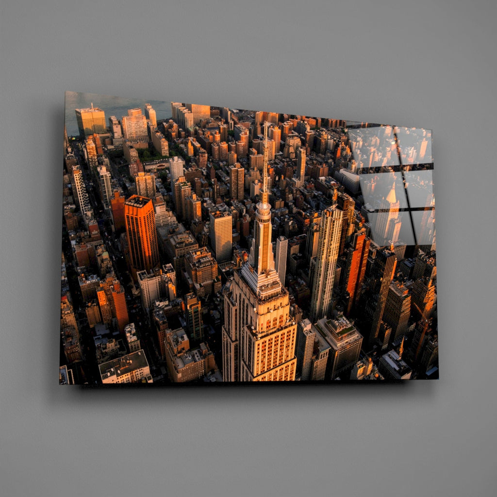 New York Glass Wall Art