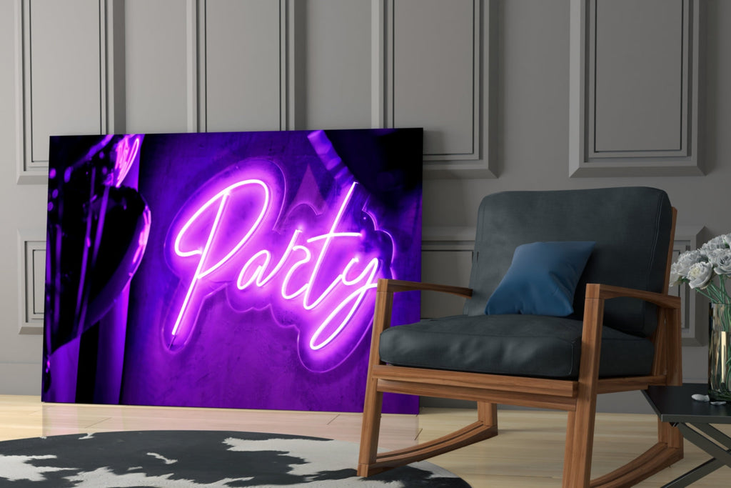 Entertainment Glass Wall Art