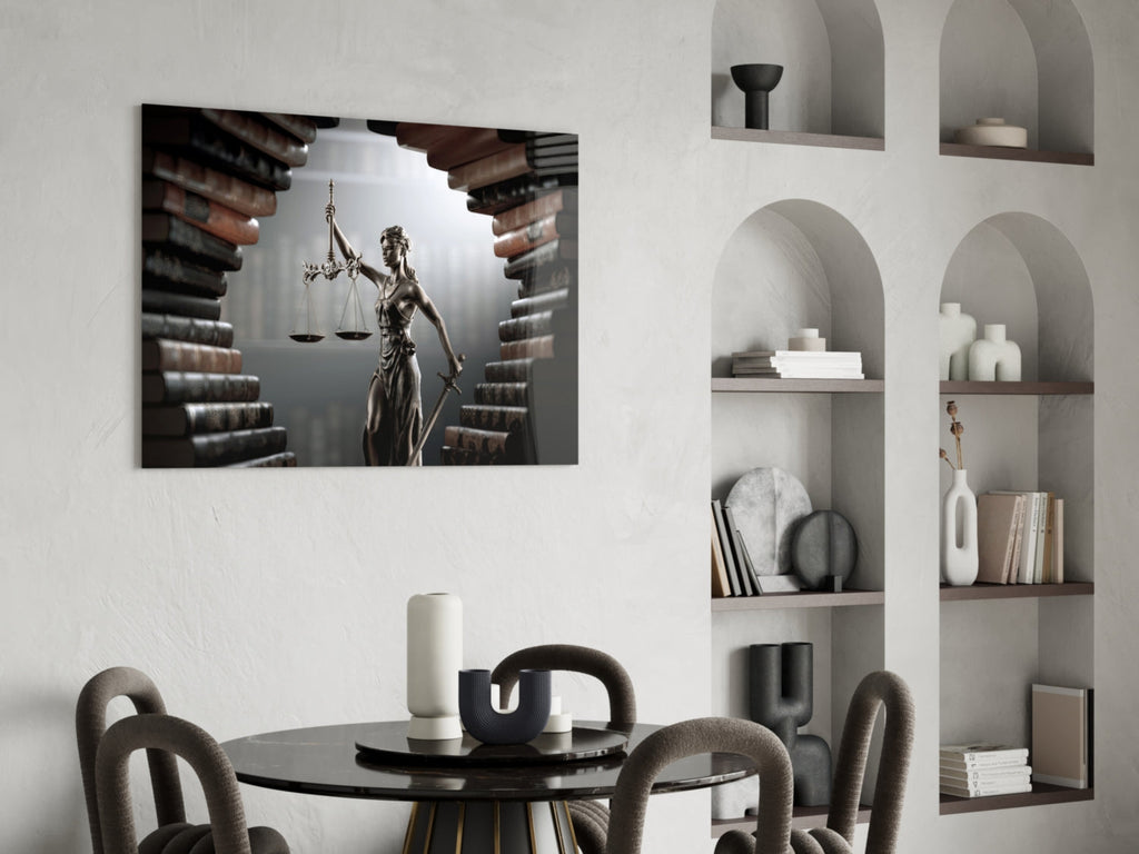 Justice Glass Wall Art