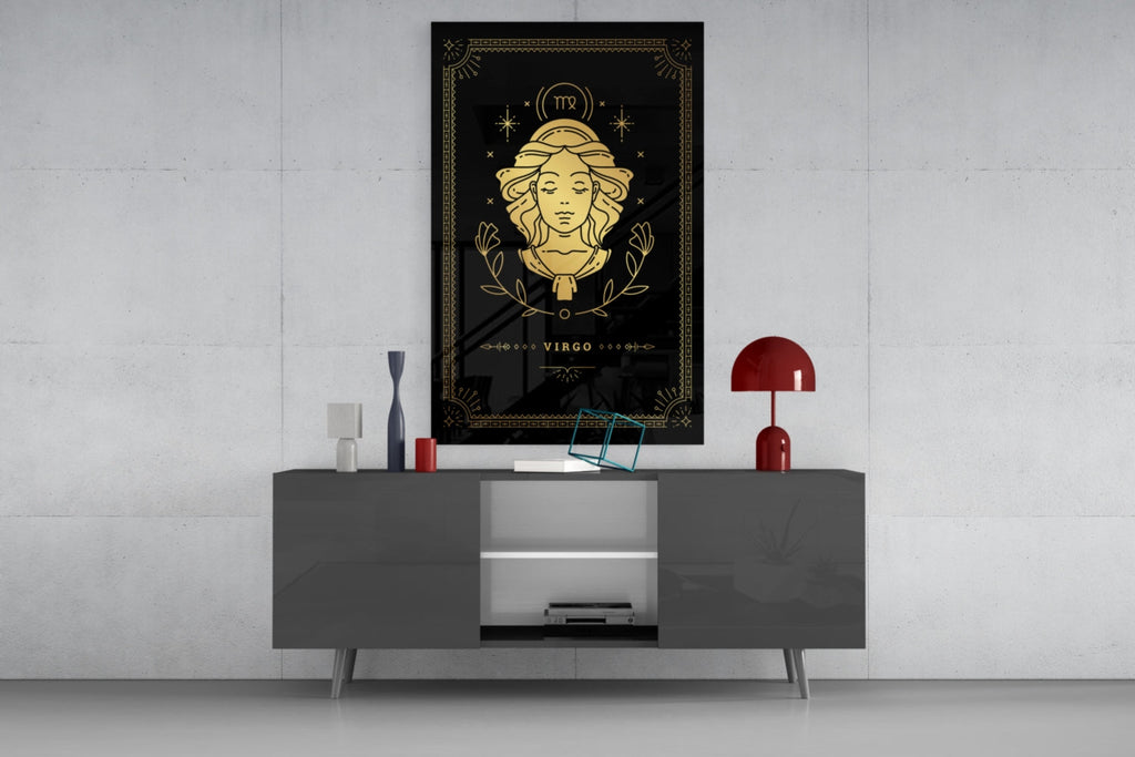 Virgo Glass Wall Art