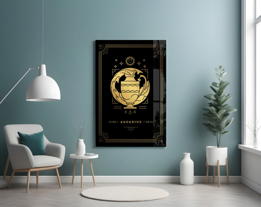 Aquarius Glass Wall Art